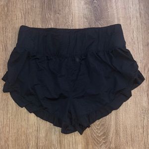 free People movement black flowy shorts